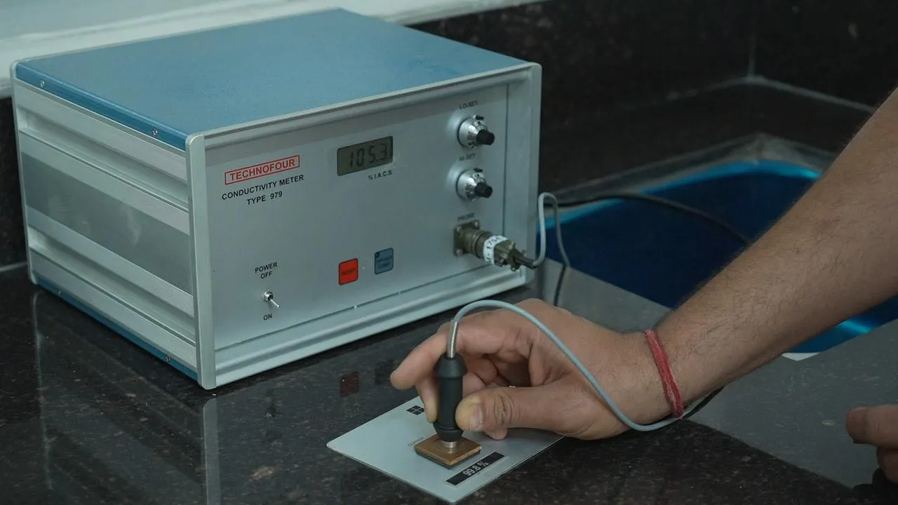 Electrical conductivity meter at RAFTEC