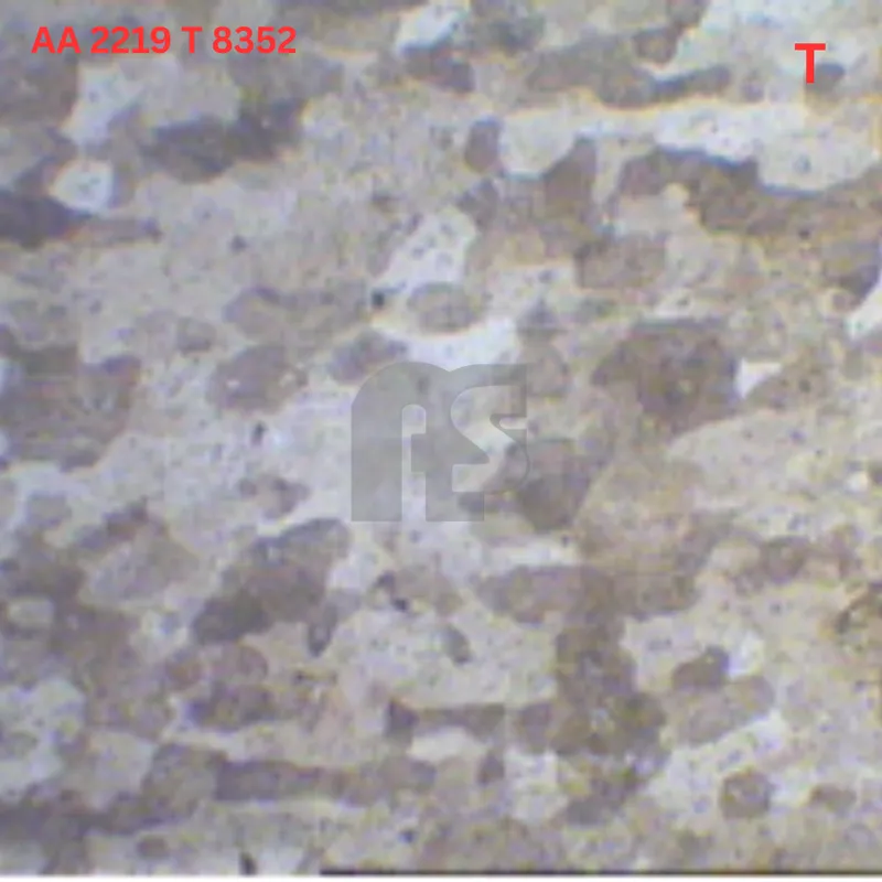 AA 2219 T8352 microstructure report 04