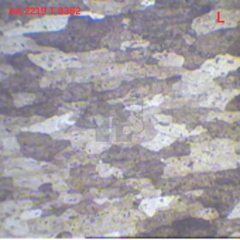 AA 2219 T8352 microstructure report 05